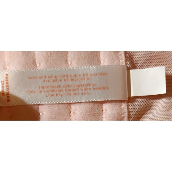 Cacique Bra 46C Romantic Pink Roses Boost Balconette Underwire NEW - Picture 9 of 15